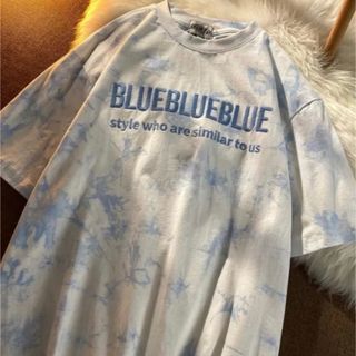 ●新品　訳あり　タイダイ　刺繍　Tシャツ　(Tシャツ(半袖/袖なし))