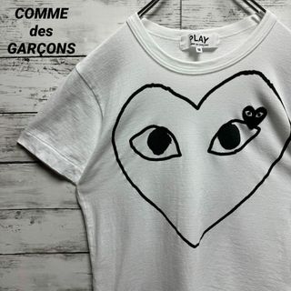 コムデギャルソン(COMME des GARCONS)のa184【即完売モデル】コムデギャルソン　刺繍ロゴ　ハート　半袖Tシャツ(Tシャツ/カットソー(半袖/袖なし))