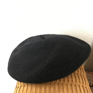 グリモワール(Grimoire)の黒 ベレー帽 レトロコーデに(ハンチング/ベレー帽)