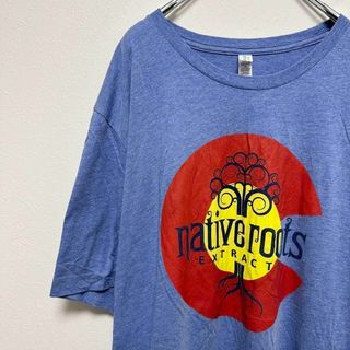 289 古着　nativeroots BIGプリントロゴ　半袖tシャツ　メンズ(Tシャツ/カットソー(半袖/袖なし))