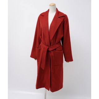 マックスマーラ(Max Mara)の■美品■MaxMara マックスマーラ 総キャメル コート ロングコート アウター サイズ36 キャメルヘアー 最高級ライン 白タグ ベルテッドコート 赤 イタリア製 ブランド古着【中古】20230803/GN8709(チェスターコート)