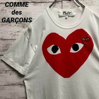 コムデギャルソン(COMME des GARCONS)のa142【人気のL】コムデギャルソン　刺繍ロゴ　ビッグロゴ　半袖Ｔシャツ(Tシャツ/カットソー(半袖/袖なし))