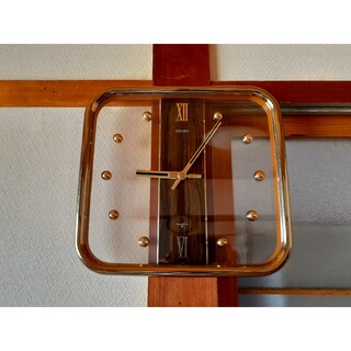 セイコー(SEIKO)の70's　SEIKO　掛け時計　ミッドセンチュリー　ビンテージ　元箱付き(掛時計/柱時計)