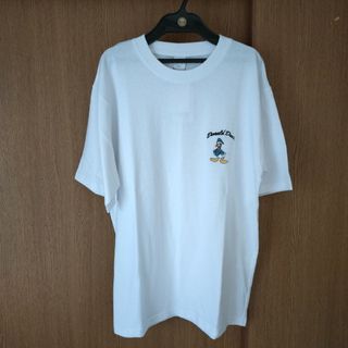 新品 未使用 未開封 ディズニー ドナルド 半袖 Tシャツ Ｌサイズ 白色