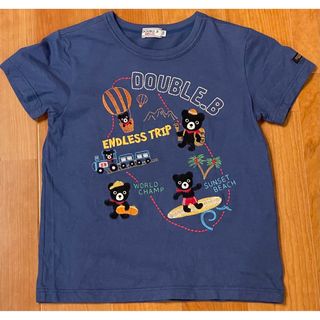 ミキハウス(mikihouse)の★ダブルB★刺繍モチーフ　半袖Tシャツ★130★ミキハウス★Bくん★ダブルビー(Tシャツ/カットソー)