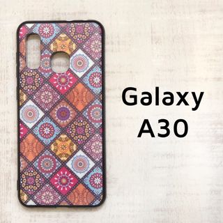 Galaxy A30 カラフル エスニック タイル ソフトケース(Androidケース)