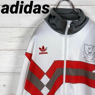 アディダス(adidas)の【極希少】アディダス☆トラックジャケット☆L☆白☆リヴァプールFC☆トレフォイル(ジャージ)