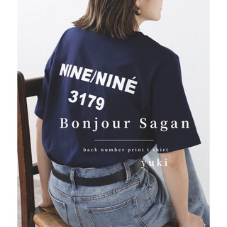 ボンジュールサガン(BONJOUR SAGAN)の【新品/タグ付き】Bonjour Sagan バックナンバープリントT n(Tシャツ(半袖/袖なし))