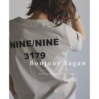 ボンジュールサガン(BONJOUR SAGAN)の【新品/タグ付き】Bonjour Sagan バックナンバープリントT b(Tシャツ(半袖/袖なし))