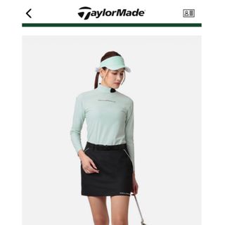 テーラーメイド(TaylorMade)の美品です！テーラーメイド　コントラストモックネックシャツ(ウエア)