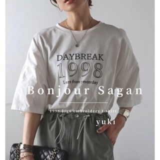 ボンジュールサガン(BONJOUR SAGAN)の【新品/タグ付き】Bonjour Sagan 1998ロゴ刺繍Tシャツ(Tシャツ(半袖/袖なし))