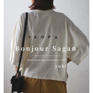 ボンジュールサガン(BONJOUR SAGAN)の【新品】Bonjour Sagan TROPAバックロゴハーフスリーブTシャツ(Tシャツ(半袖/袖なし))