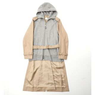 バーバリー(BURBERRY)の■美品■BURBERRY LONDON バーバリー トレンチコート×スウエットパーカー メンズ サイズ48 ドッキング ブランド古着【中古】20231005/GO1795(パーカー)