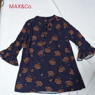 マックスアンドコー(Max & Co.)のMAX&Co.   マックスアンドコー　カットソー　チュニック　花柄(Tシャツ/カットソー(七分/長袖))