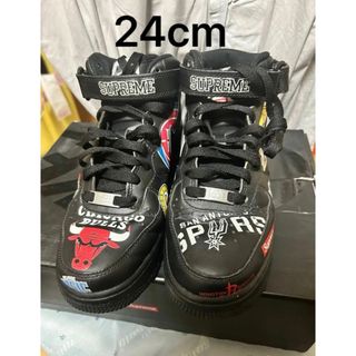 ナイキ(NIKE)のSupreme × NBA ×Air Force 1 Mid '07 Black(スニーカー)