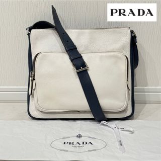 PRADA - 正規品 美品 PRADA プラダ レザー ショルダーバッグ 本革 鞄