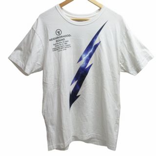 カラーズバイネイバーフッド 19SS プリントTシャツ カットソー 白 L (Tシャツ/カットソー(半袖/袖なし))