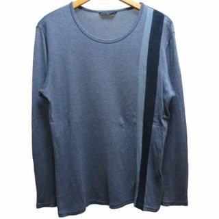 アトウ(ato)のアトウ ato ニットカットソー シャツ 長袖 青 ブルー 46 ■GY03(Tシャツ/カットソー(七分/長袖))