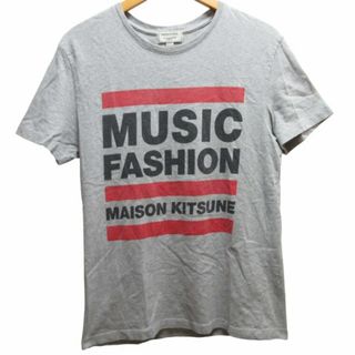 MAISON KITSUNE' - メゾンキツネ MAISON KITSUNE Tシャツ プリント 半袖 グレー S