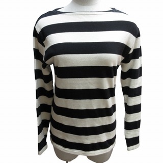 セントジェームス(SAINT JAMES)のセントジェームス バスクシャツ カットソー ロンT 長袖 白 黒 XS(Tシャツ(長袖/七分))