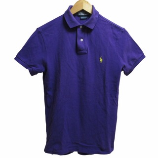 ポロラルフローレン(POLO RALPH LAUREN)のポロ バイ ラルフローレン ポロシャツ カットソー ロゴ刺繍 半袖 紫 XS (ポロシャツ)