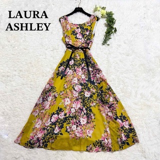 LAURA ASHLEY - 未使用 ローラアシュレイ 大きいサイズ ノースリーブワンピース 花柄 希少 XL