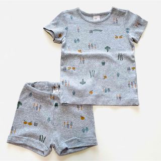 エイチアンドエム(H&M)の【セットアップ】子ども服　サイズ92 コットンリブアイテムセット(Tシャツ/カットソー)