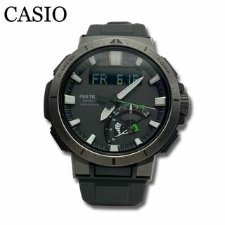 カシオ(CASIO)のカシオ プロトレック PRW-70YT ラバー ソーラー 黒 腕時計(腕時計(デジタル))