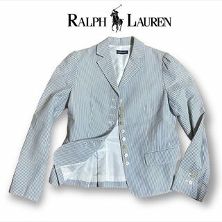ラルフローレン(Ralph Lauren)の【匿名発送・送料無料】RALPH LAURENストライプジャケット size7s(テーラードジャケット)