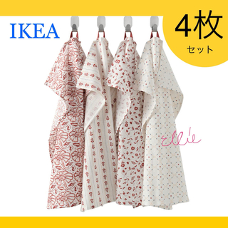 IKEA - 新品未使用★IKEAイケア【キッチンクロス】ふきん4枚セット　イナマリア