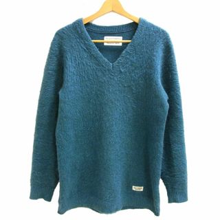 ワコマリア(WACKO MARIA)の完売 定価31,900円◆WACKO MARIA ワコマリア 18FW Vネックモヘア セーター ニット スーパーキッドモヘア混 メンズ(ニット/セーター)