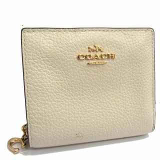 コーチ(COACH)の定価44.000円☆COACH コーチ ２つ折り レザーウォレット スナップウォレット 本革 レディース(財布)