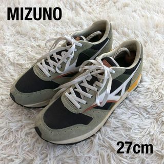 ミズノ(MIZUNO)のMIZUNOミズノ　スエードスニーカー　SINCE1906カーキ系27cm(スニーカー)