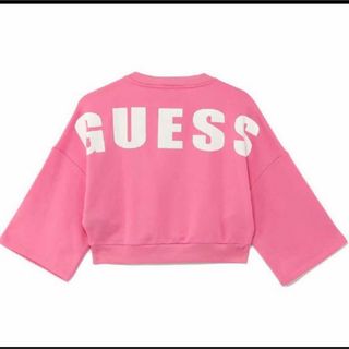 ゲス(GUESS)の【新品】GUESS8分丈トレーナー★ピンク(トレーナー/スウェット)