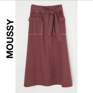 moussy - MOUSSY★BIG POCKET FLARED スカート ベルトリボン【新品】