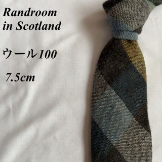 美品★Randroom in Scotland★レジメンタル★毛★ネクタイ★8(ネクタイ)