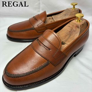 REGAL - 【美品】REGAL 2016 コインローファー ハーフサドル シボ革 型押し