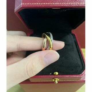 カルティエ(Cartier)のCartier 三環の指輪 ダイヤモンド付き(リング(指輪))
