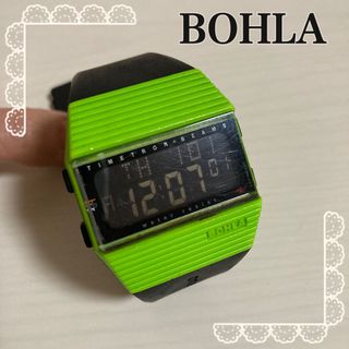 【 BOHLA 】腕時計　ボーラ　BEAMSタイムトロン　ライトグリーン(腕時計)