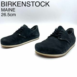 ビルケンシュトック(BIRKENSTOCK)のビルケンシュトック MAINE メイン 標準幅 ヌバック ネイビー 26.5(スリッポン/モカシン)