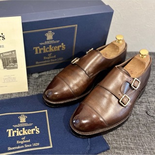 トリッカーズ(Trickers)の英国ロイヤルワラント《Tricker's》ダブルモンク7-5エスプレッソ元箱付属(ドレス/ビジネス)