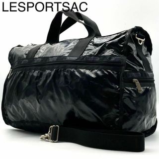 レスポートサック(LeSportsac)の★美品 レスポートサック ボストンバッグ 大容量 2way マザーズバッグ 黒(ボストンバッグ)