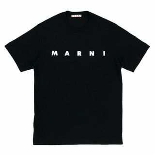 マルニ(Marni)のマルニ Ｔシャツ マルニキッズ 半袖 ブラック ロゴ トップス カットソー 黒色(Tシャツ(半袖/袖なし))