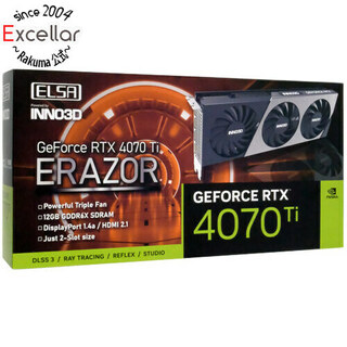 エルザ(ELSA)のELSAグラボ　ELSA GeForce RTX 4070 Ti ERAZOR GD4070T-12GEREZ　PCIExp 12GB(PCパーツ)