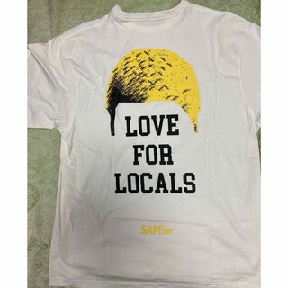 SAPEur LOVE FOR LOCALS Tシャツ　白　XXLサイズ(Tシャツ/カットソー(半袖/袖なし))