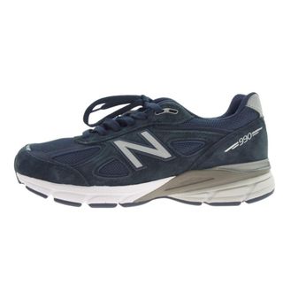 ニューバランス(New Balance)のNEW BALANCE ニューバランス スニーカー U990NV4 USA製 990V4 Navy スエード メッシュ スニーカー ネイビー系 26.5cm【新古品】【未使用】【中古】(スニーカー)