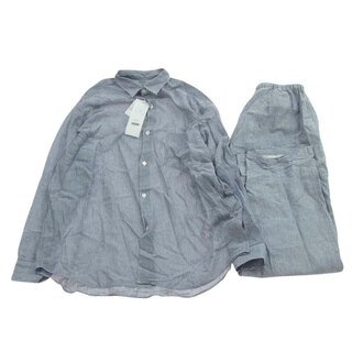 COMOLI - COMOLI コモリ セットアップ 23SS X01-08003 KHADI コットン パジャマ シャツ パンツ セットアップ ライトブルー系 2【中古】