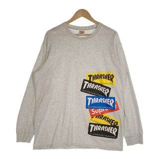 シュプリーム(Supreme)のSUPREME シュプリーム 21AW Multi Logo L/S Tee マルチロゴ ロングスリーブTシャツ アッシュグレー Size L(Tシャツ/カットソー(七分/長袖))