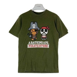 アベイシングエイプ(A BATHING APE)の★A BATHING APE アベイシングエイプ Baby Milo ベビーマイロ パイレーツストア限定 Ｔシャツ グリーン sizeS(Tシャツ/カットソー(半袖/袖なし))