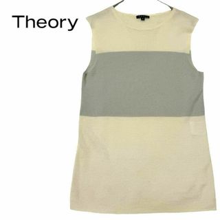 セオリー(theory)の【theory】セオリー　サマーニット カットソー ノースリーブ ウール 4(カットソー(半袖/袖なし))